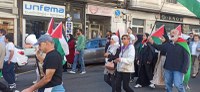 Palestinaren aldeko manifestazio jendetsua egin zen domekan
