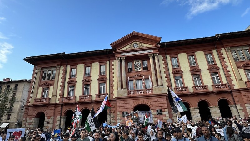Palestinaren aldeko manifestazioa