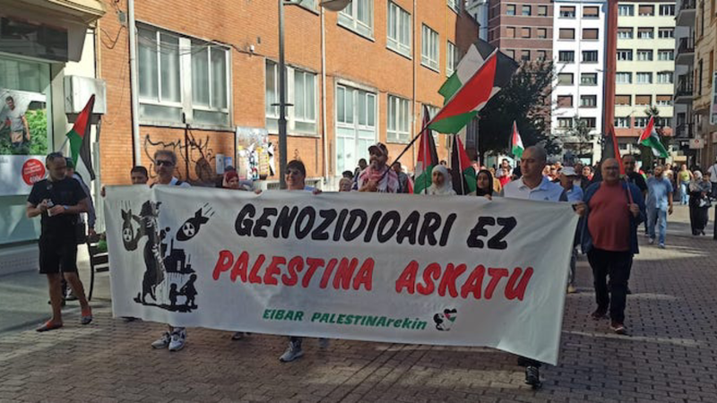Palestinaren aldeko mobilizazioa egingo da domekan