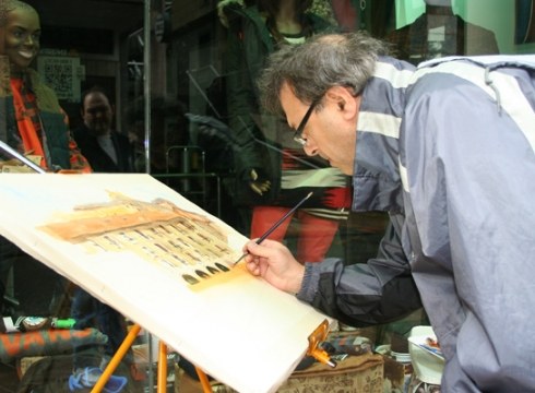 Parte-hartze handia izan zuen Aire Zabaleko Pintura Lehiaketak