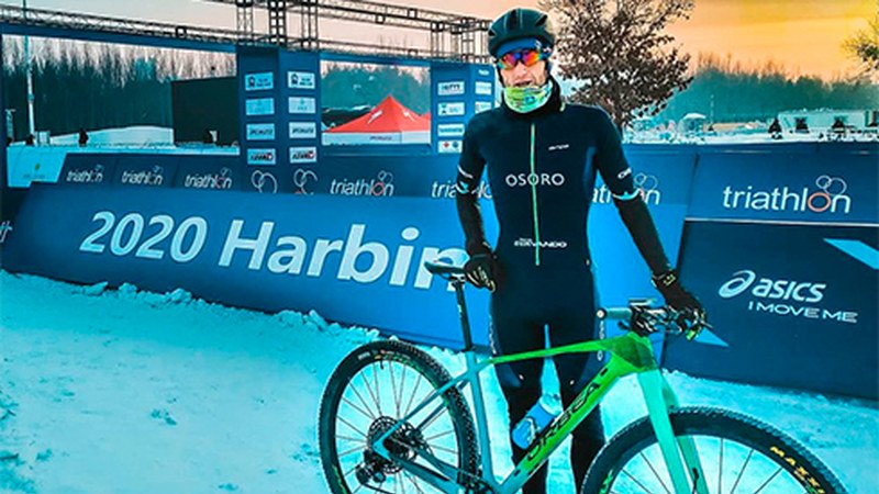 Pello Osoro 8. izan da Neguko Triatloiko Munduko Kopako Harbineko proban
