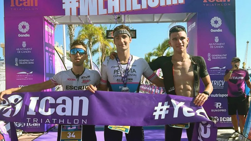 Pello Osoro irabazle distantzia erdiko Gandiako triatloian