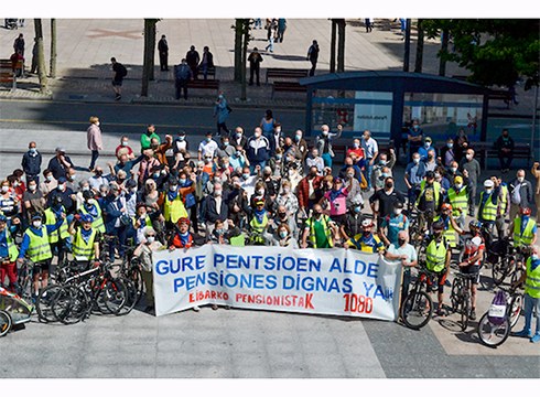 Pentsio duinen alde eta Toledoko Itunaren murrizketen kontrako manifestazioa egingo da bihar eguerdian