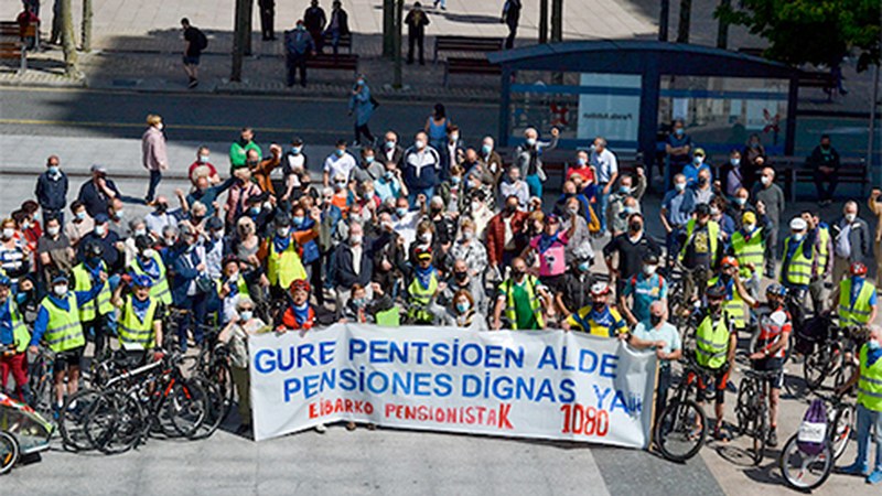 Pentsio duinen alde eta Toledoko Itunaren murrizketen kontrako manifestazioa egingo da bihar eguerdian