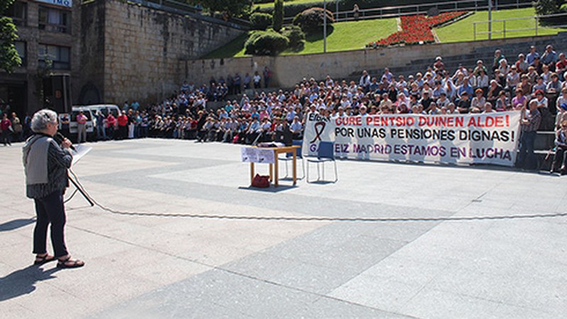 Pentsiodunek euren aldarrikapenak berretsi eta maiatzaren 26ko mobilizazioetan parte hartzeko deia egin dute