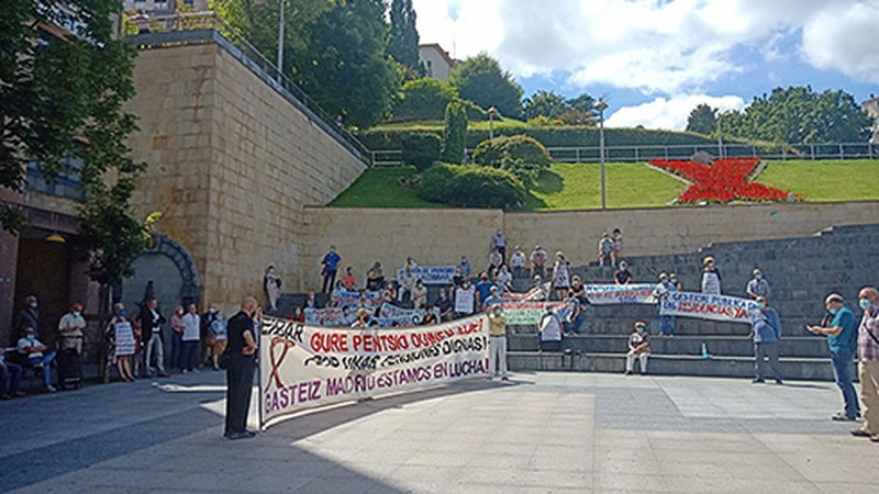 Pentsiodunen Plataformak deituta, kontzentrazioa egingo da gaur 12:00etan Untzagan