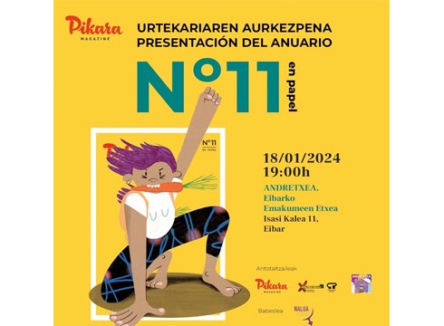 Pikara Magazine aldizkari feministak Andretxean egingo du bere urtekariaren 11. edizioaren aurkezpena