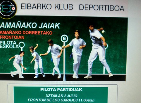 Pilota partiduak Amañako jaietan