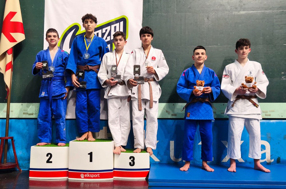 Podiuma Legazpin eta puntuak Urnietan Kalamua Judo Taldearentzat