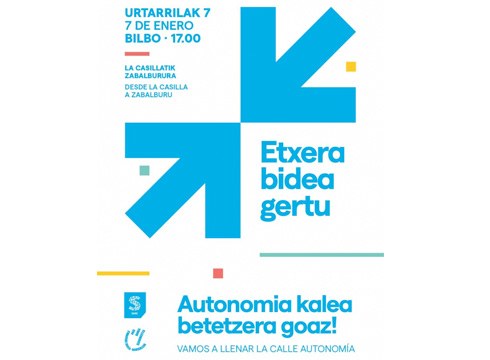 Presoen eskubideen alde zapatuan Bilbon egingo den manifestaziora joateko autobusa antolatu dute