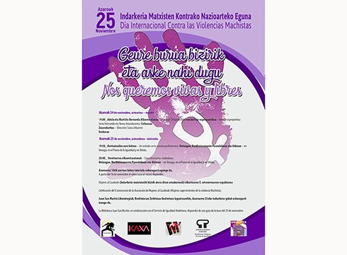 Prest dago Indarkeria Matxisten Kontrako Nazioarteko Egunaren inguruko egitaraua