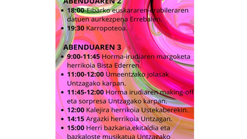 Prest dago Euskararen Eguneko egitaraua