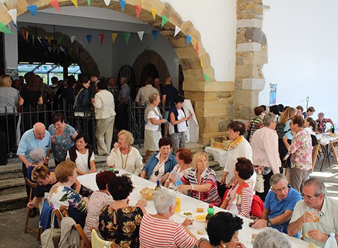 Primerako giroan ospatu zituzten Sanmiguelak Aginagan [ARGAZKIAK]