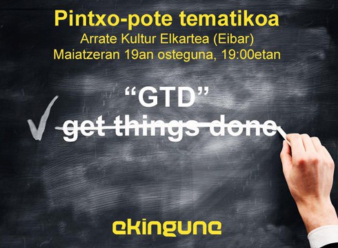 Produktibitate pertsonala hobetzeko metodoari buruzko saioa antolatu du gaurko Ekingune-k