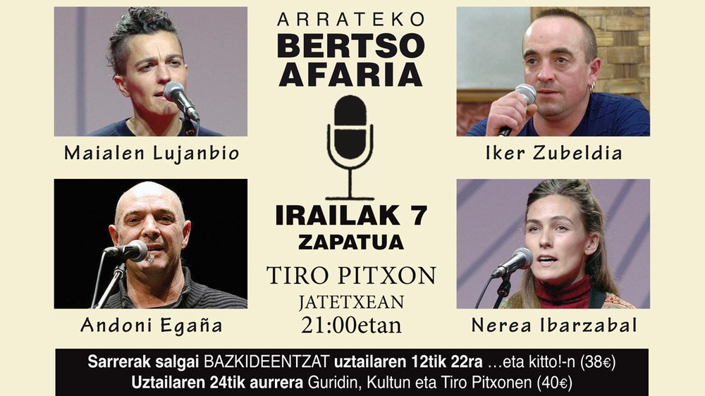 Puntako bertsolariek jardungo dute Arrate bezperako jaialdian