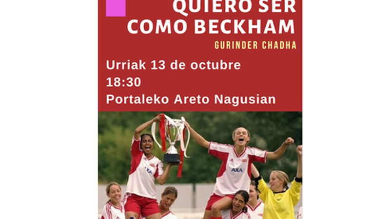 "Quiero ser como Beckham" filmari buruzko zine forum saioa egingo da hilaren 13an