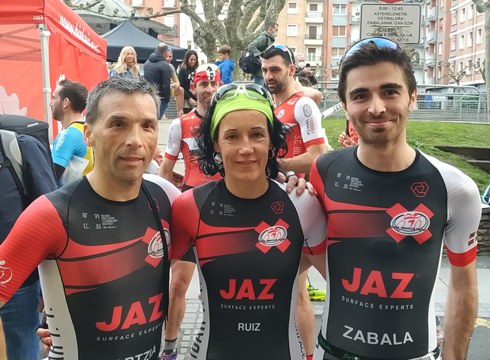 Roberto Gartzia nagusi izan zen bere mailan Erandioko duatloian