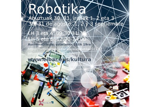 Robotika tailerrak antolatu dituzte LH-ko ikasleentzat