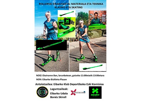 Rollerski erakusketa egingo dute bihar goizean Bizikleta Plazan