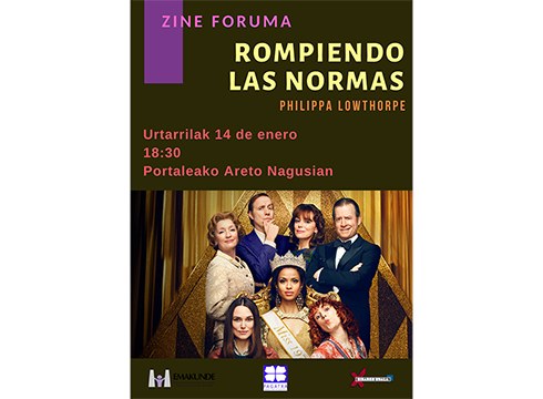 "Rompiendo las normas" filmari buruzko zine foruma egingo da barixakuan Pagatxak antolatuta