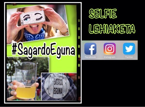 #SagardoEguna selfie lehiaketarako argazkiak partekatzeko aukera daukazue oraindik