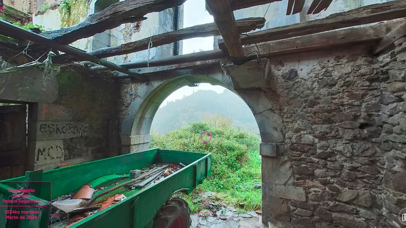 Sagartegieta, Untzueta Jauregia eta Industrias Rocandio eraikinak birtualki ikus daitezke