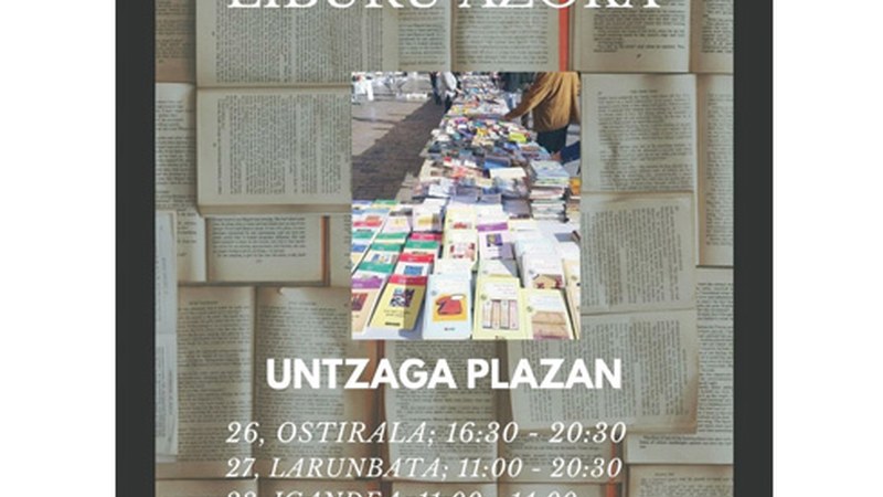 Saharako familiei laguntzeko liburu-azoka egingo da asteburuan