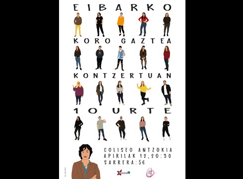 Salgai daude Eibarko Koro Gaztearen kontzertu berezirako sarrerak