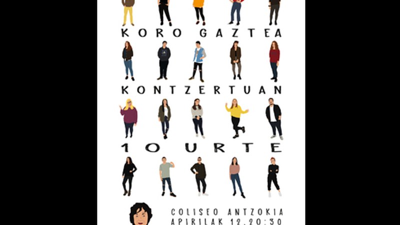 Salgai daude Eibarko Koro Gaztearen kontzertu berezirako sarrerak