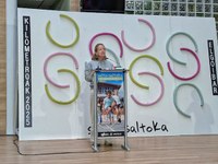 "Salto-saltoka" lelopean, jai giro paregabea sortu da Elgoibarren ospatu den Kilometroak jaian "Salto-saltoka" lelopean, jai giro paregabea sortu da Elgoibarren ospatu den Kilometroak jaian