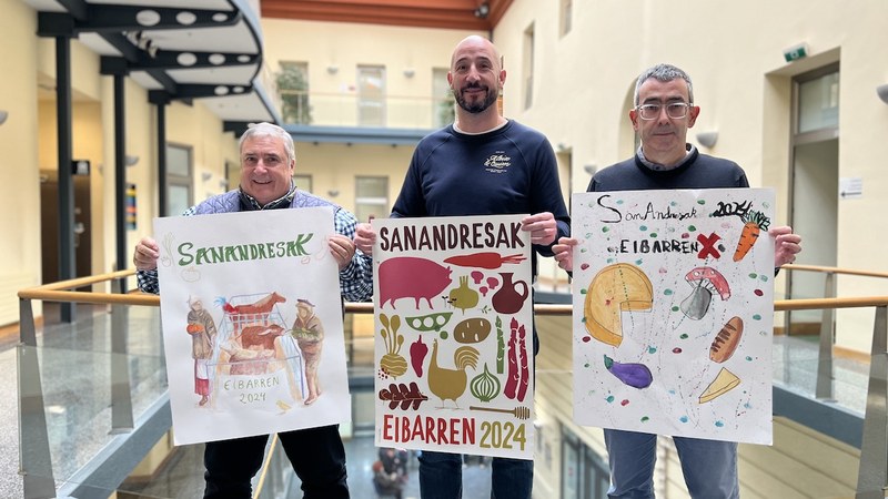 San Andres jaietako kartela eta egitaraua aurkeztu dituzte