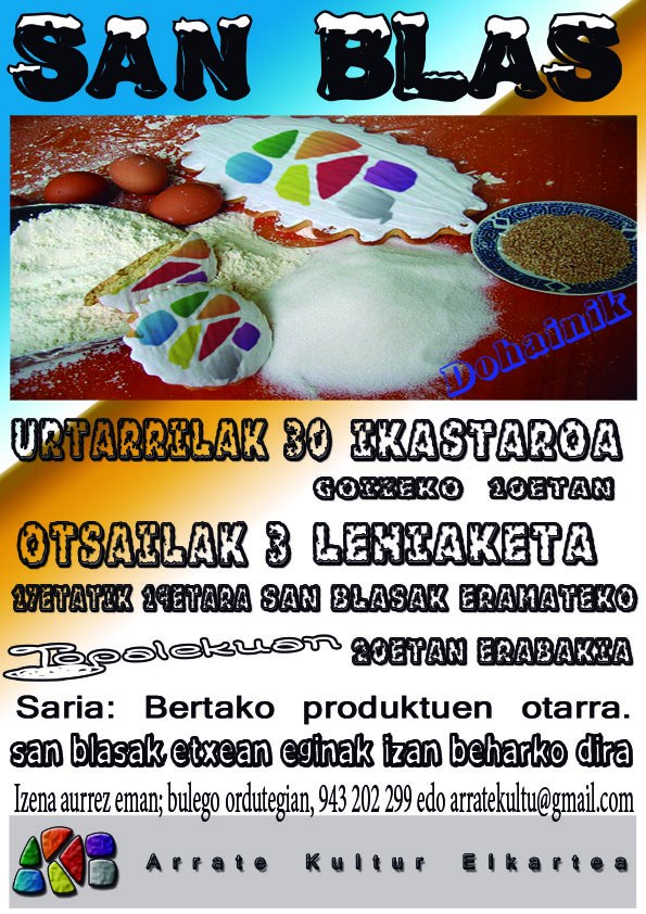 San Blas ikastaro eta lehiaketa