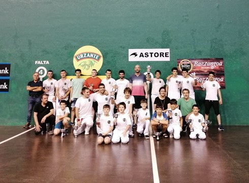 San Juan pilota txapelketako bost finalak jokatu ziren zapatuan Astelenan