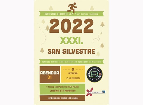 San Silbestre lasterketa eta erromeria egingo dira zapatuan, urteari agur esateko