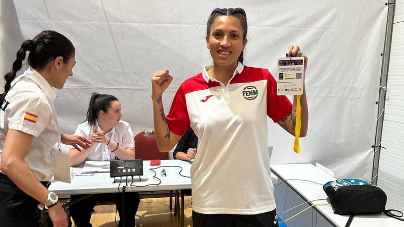 Sandra Rocha eta Jhon Nunez borrokalariak Espainiako txapelketetan