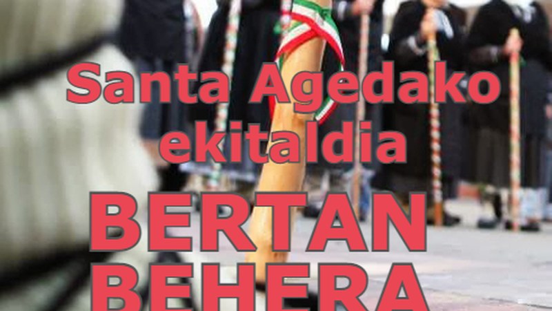 Santa Agedako ekitaldia bertan behera utzi du …eta kittok!-k