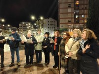 Santa Agedaren omenezko bi kalejira egin ziren atzo arratsaldean, Eibarko Musika Eskolaren ekimenez