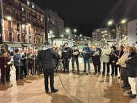 Santa Agedaren omenezko bi kalejira egin ziren atzo arratsaldean, Eibarko Musika Eskolaren ekimenez