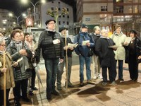 Santa Agedaren omenezko bi kalejira egin ziren atzo arratsaldean, Eibarko Musika Eskolaren ekimenez