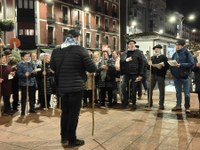 Santa Agedaren omenezko bi kalejira egin ziren atzo arratsaldean, Eibarko Musika Eskolaren ekimenez