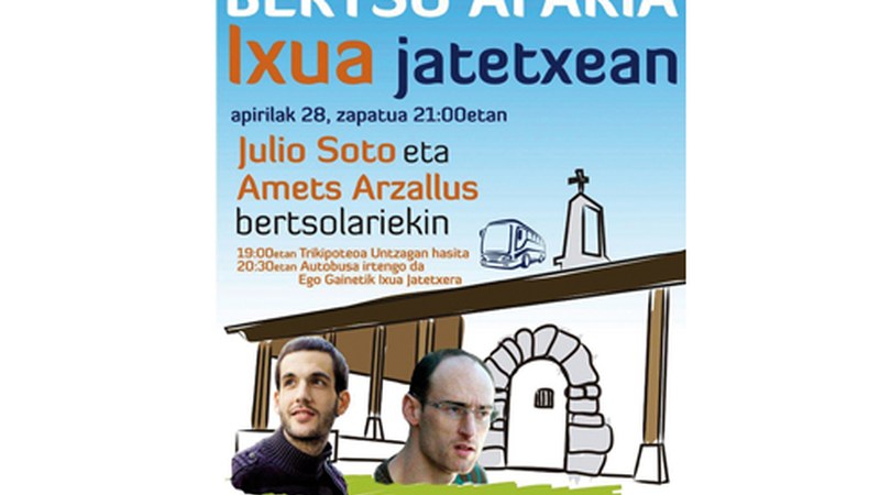 Santa Kurutz jaietako bertso-afarirako txartelak salgai jarri dituzte