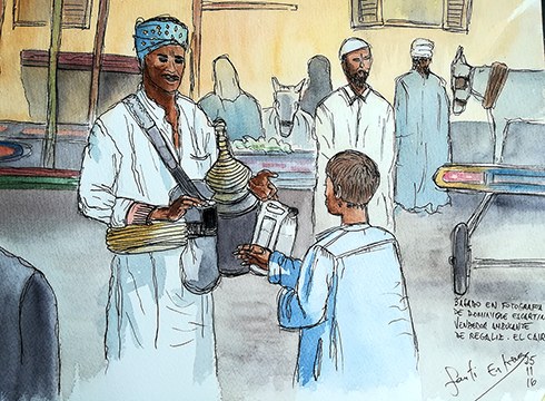 Santiago Entrenaren akuarela erakusketa zabalduko dute Untzagako jubilatu etxean astelehenean