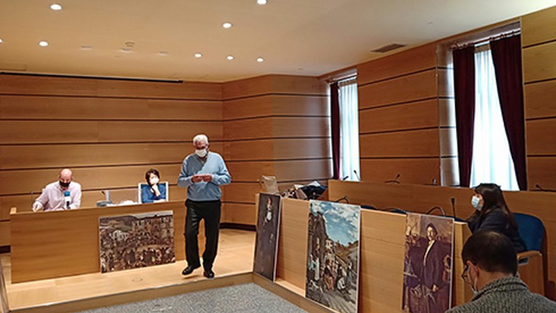 Saridunek barixakura arteko epea daukate Zuloagaren koadroen kopiak jasotzeko