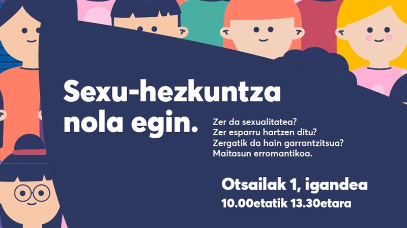 Sexu-hezkuntzari buruzko tailerrak egingo dira otsailaren 1ean Ipurua Merkatuko plazan