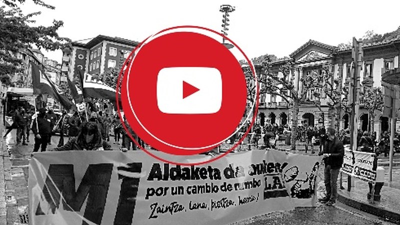 Sistemaren aldaketa eskatu zuten Maiatzaren Leheneko manifestazioan