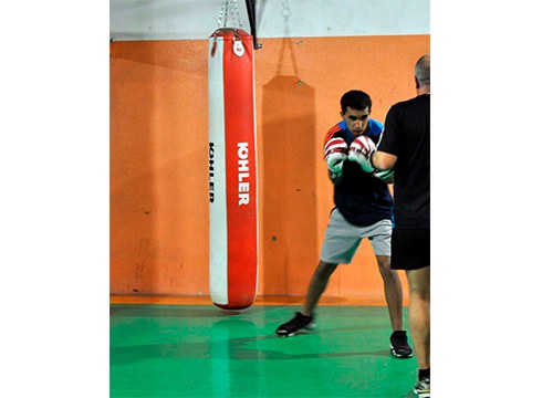 Sohaib Abida, boxeolaria: “Euskal Herrikoa izanda, oso eredu ona da Kerman Lejarraga”