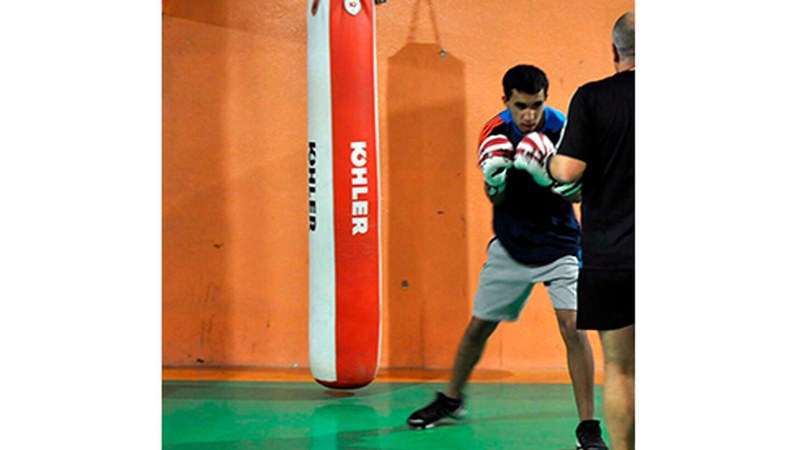 Sohaib Abida, boxeolaria: “Euskal Herrikoa izanda, oso eredu ona da Kerman Lejarraga”