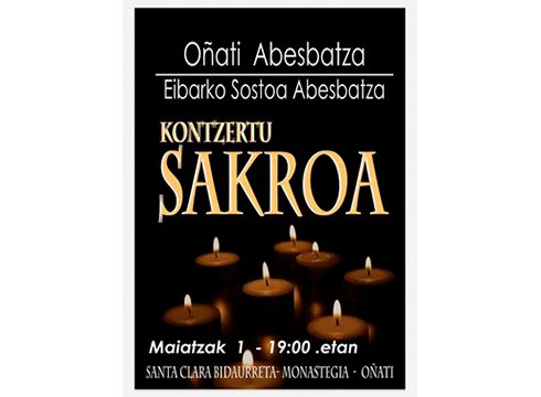 Sostoa abesbatzak Oñatin eskainiko du kontzertua domekan