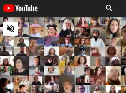 Sostoa ere animatu da abesbatza birtuala osatu eta kantua grabatzera