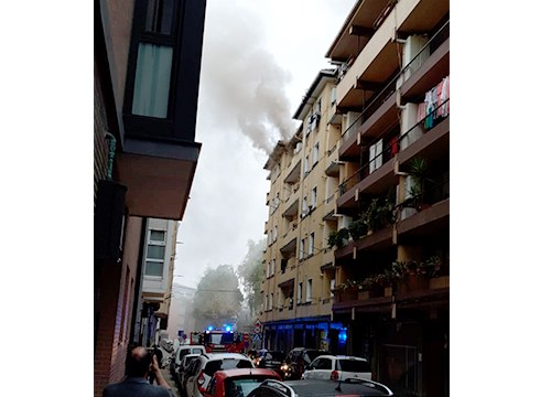 Sua hartu du Jardinetako etxebizitza batek